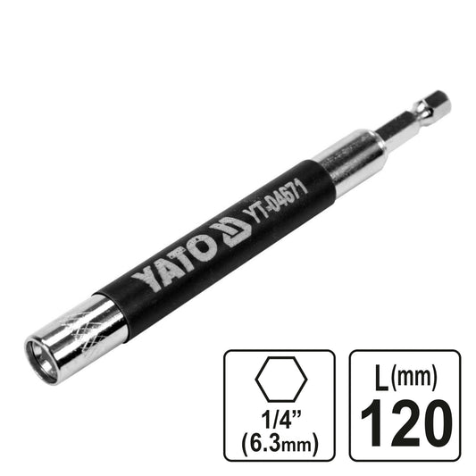 ΦΟΡΕΑΣ ΜΑΓΝΗΤΙΚΟΣ ΓΙΑ ΜΑΚΡΙΕΣ ΒΙΔΕΣ 1/4" L120MM YT-04671 20004671