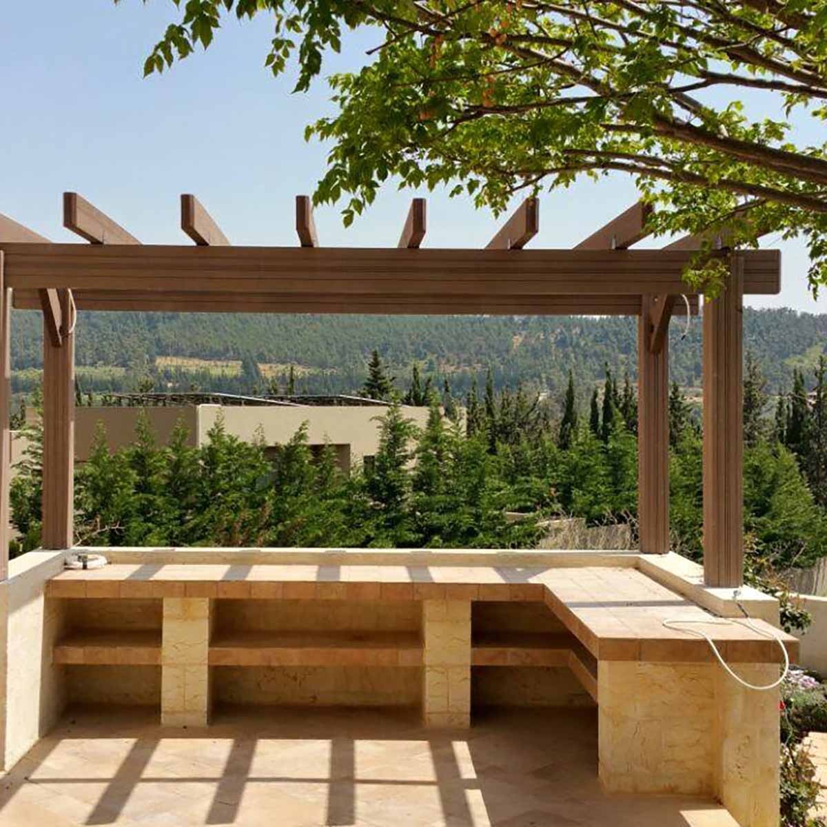 WPC πέργκολα σκελετός WPC ΠΕΡΓΚΟΛΑ ΣΚΕΛΕΤΟΣ | 400 x 400εκ. 10-98715