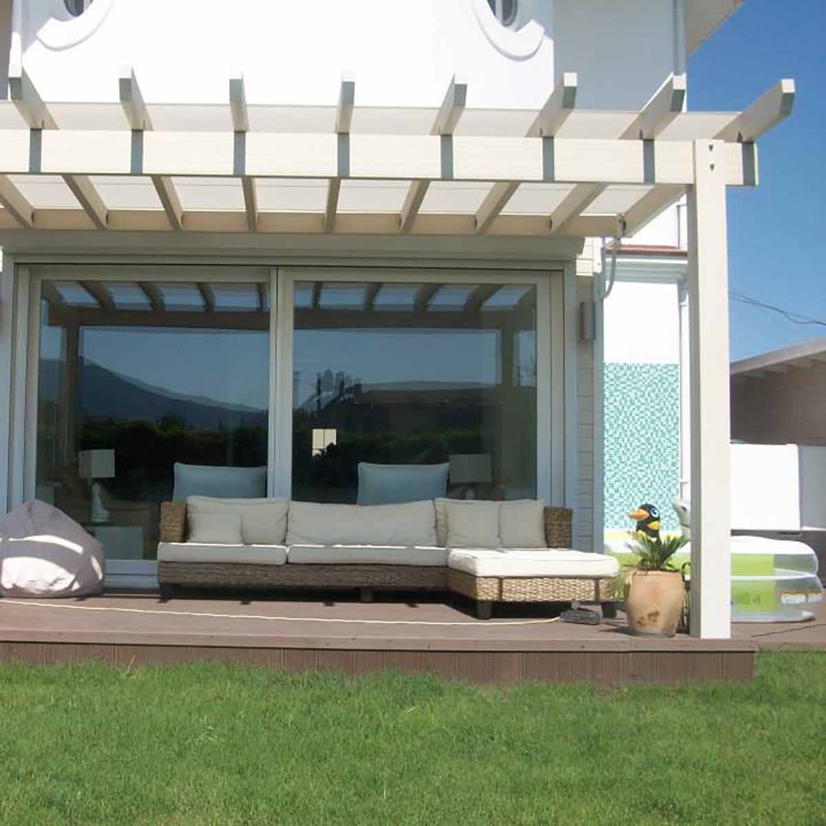 WPC πέργκολα σκελετός απο τοίχο WPC ΠΕΡΓΚΟΛΑ ΣΚΕΛΕΤΟΣ ΣΤΗΡΙΞΗ ΣΕ ΤΟΙΧΟ  | 400 x 400εκ. 10-98720