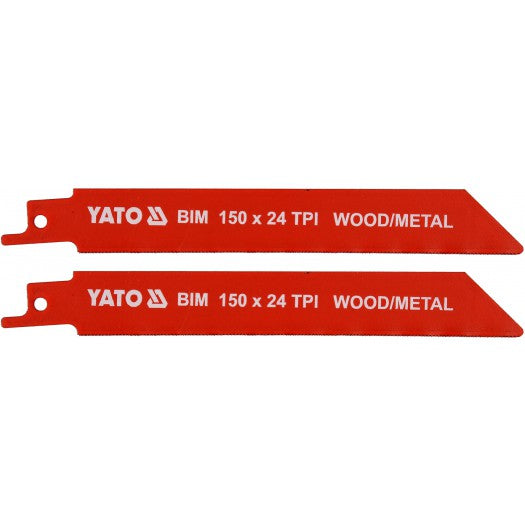 ΛΑΜΕΣ ΣΠΑΘΟΣΕΓΑΣ BIM 150MM 24TPI ΣΕΤ 2 ΤΜΧ YT-33932 20033932