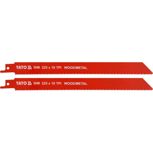 ΛΑΜΕΣ ΣΠΑΘΟΣΕΓΑΣ BIM 225MM 10TPI ΣΕΤ 2 ΤΜΧ YT-33933 20033933